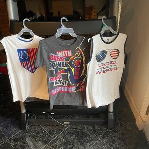 3 Boys sleeveless/short sleeve shirts. NWT